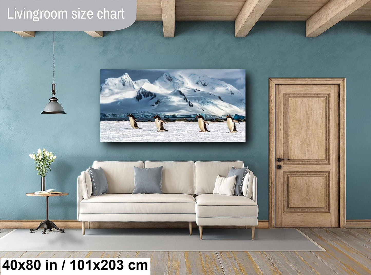 antarctica penguin photo, antarctic landscape art, glacier photography print, penguins wall art, wildlife photography decor, antarctica travel print, icy mountain landscape, snowy wildlife art, beatles inspired photo, antarctica expedition art, penguins walking print, frozen nature print, majestic ice scenery