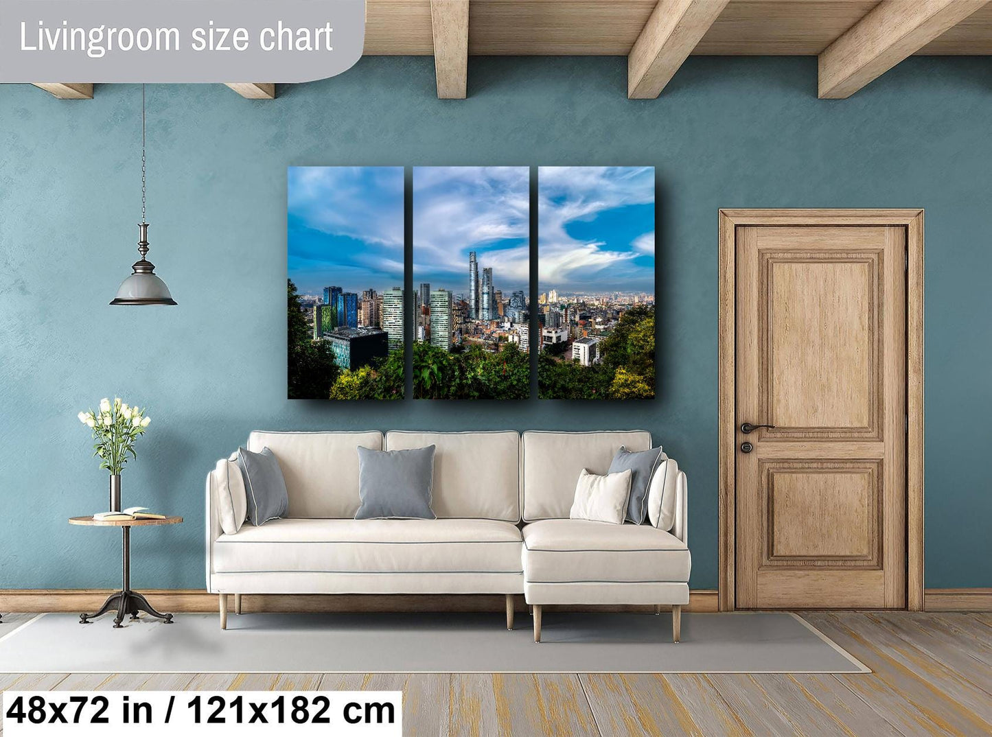 Bogota skyline print, Bogota morning view, Monserrate cable car, BD Bacata tower image, Bogota downtown art, Colombia cityscape photo, modern city photo, South America skyline, Bogota travel art, Colombian urban landscape, Bogota photography print