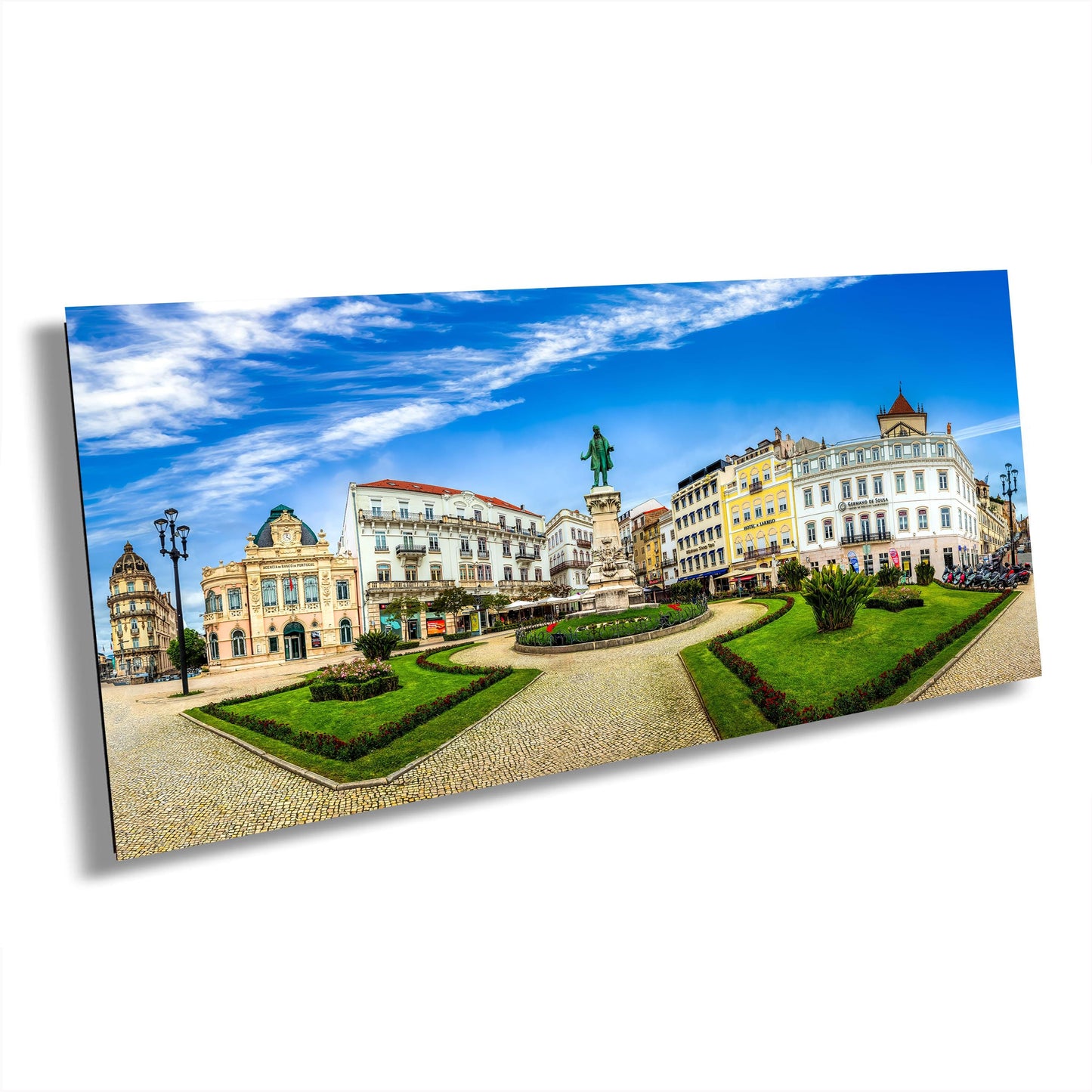 Coimbra Portugal print, Coimbra panoramic photo, Portugal cityscape art, Portugal town, Coimbra travel art, old town photography, Portuguese street photo, panoramic city print, fine art, Coimbra main square, European cityscape decor