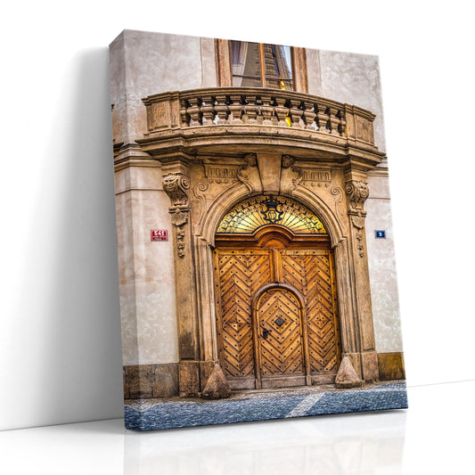 European architecture art, historic wooden doors, ornate ironwork doors, unique door wall art, old world charm decor, European travel print, vintage architecture photo, Prague decor, rustic door artwork, fine art photography, Czech Republic photo