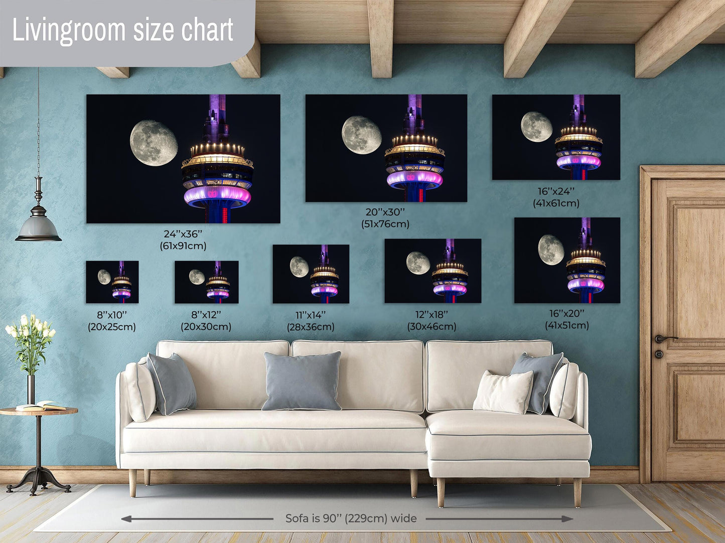 Super Moon Toronto, Moon texture photo, Toronto skyline art, Moon and CN Tower, Astrophotography art, Toronto fine art, CN Tower photography, Lunar detail art, Super Moon wall art, Skyline and moon print, Toronto photography print, Night sky CN Tower
