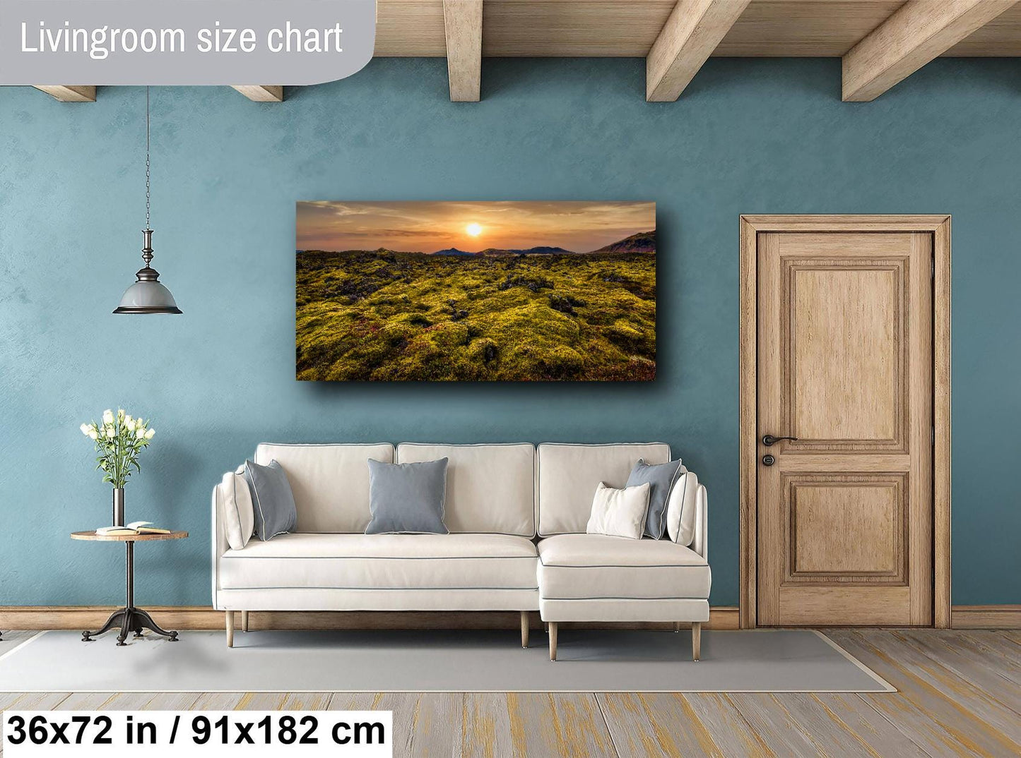 Iceland moss photo, volcanic moss art, lava field print, Iceland landscape, golden hour moss, lava rock photo, nature wall art, Iceland travel art, soft green moss, sunset landscape, unique nature photo, Nordic decor print, mossy terrain photo