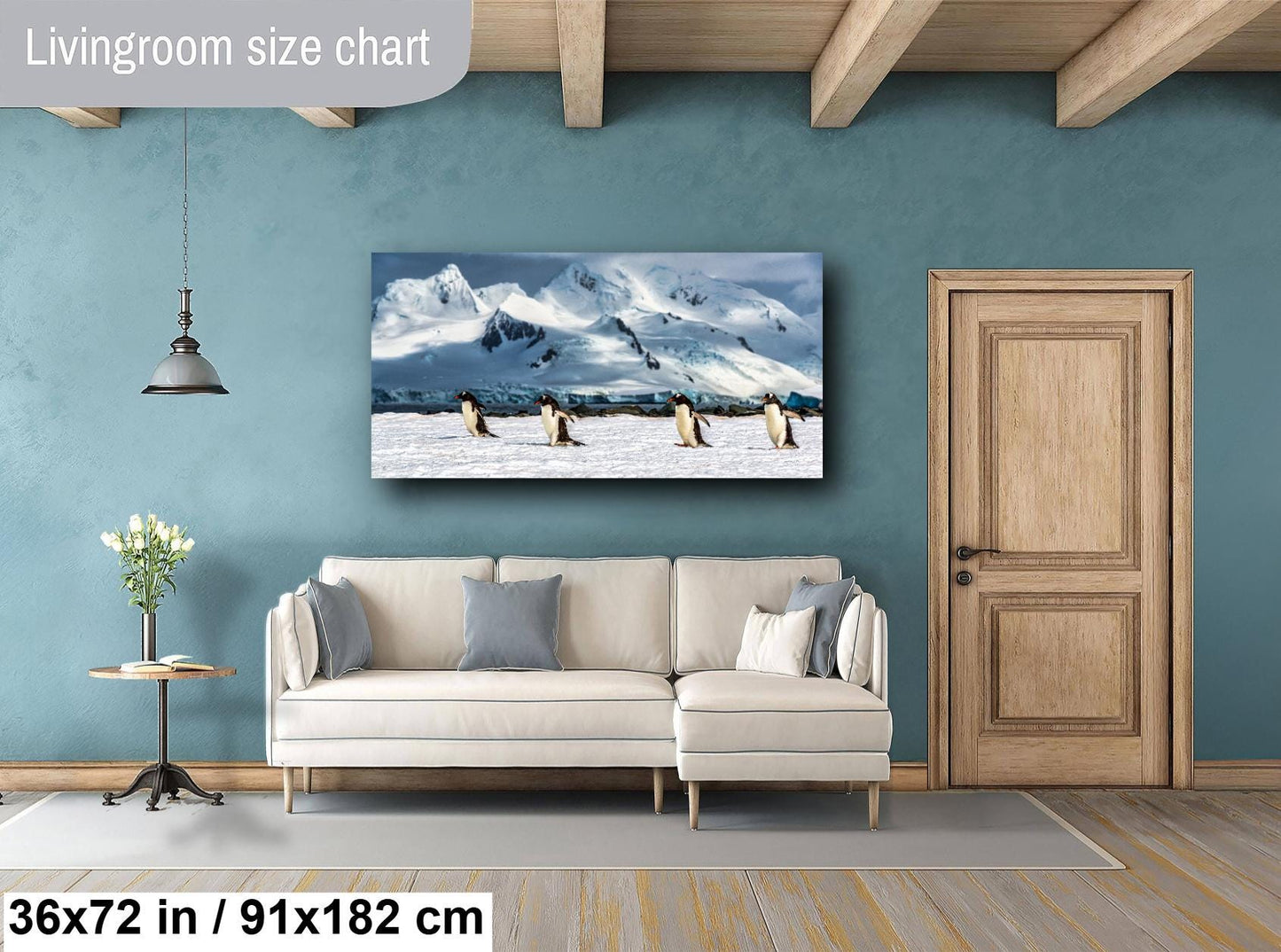 antarctica penguin photo, antarctic landscape art, glacier photography print, penguins wall art, wildlife photography decor, antarctica travel print, icy mountain landscape, snowy wildlife art, beatles inspired photo, antarctica expedition art, penguins walking print, frozen nature print, majestic ice scenery