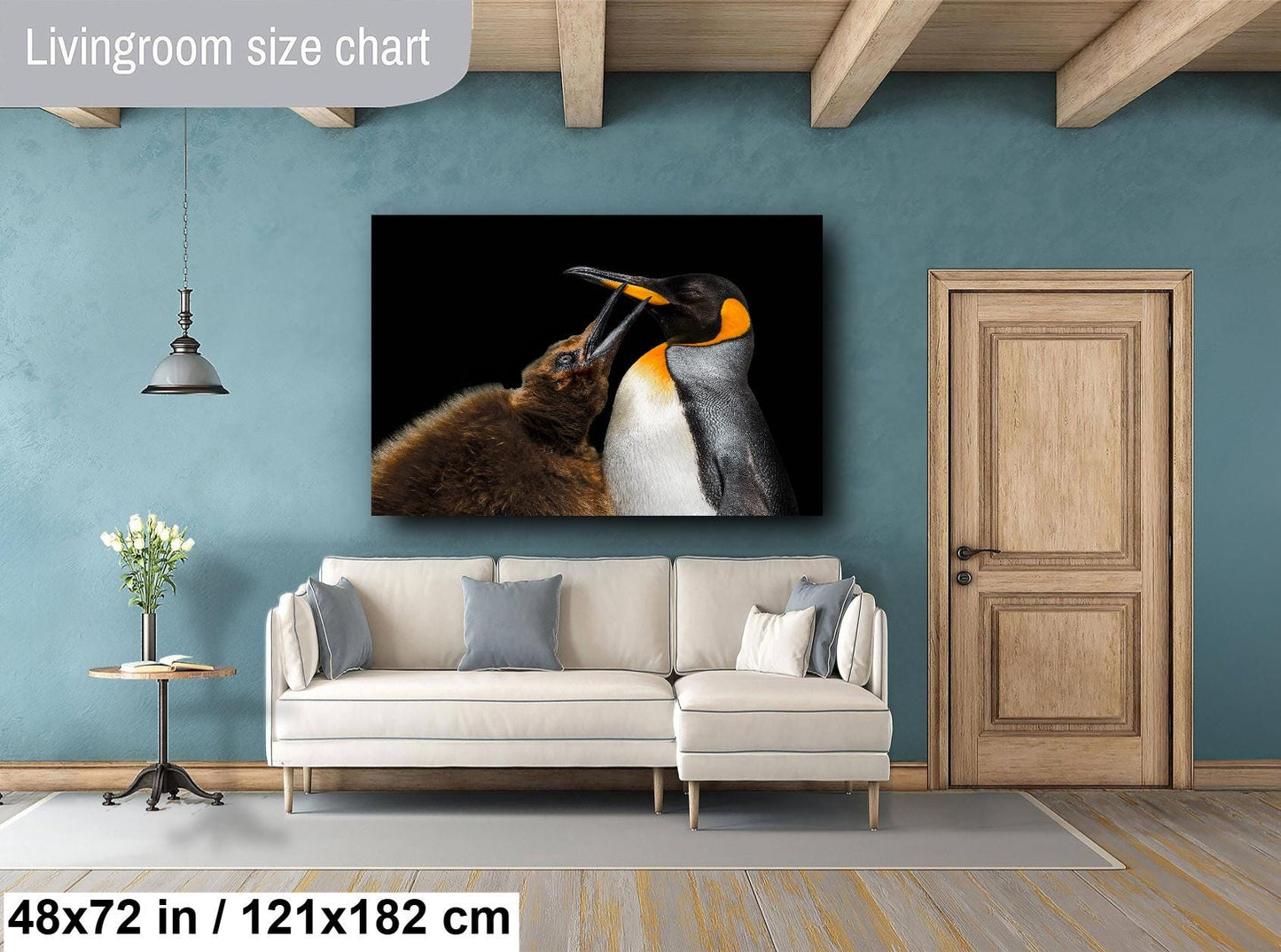 penguin photography, king penguin photo, wildlife art print, penguin mother chick, antarctica fine art, falkland island print, wildlife wall decor, penguin beak touch, ocean wildlife print, black and white bird, wildlife mother love, penguin transformation, bird lover art