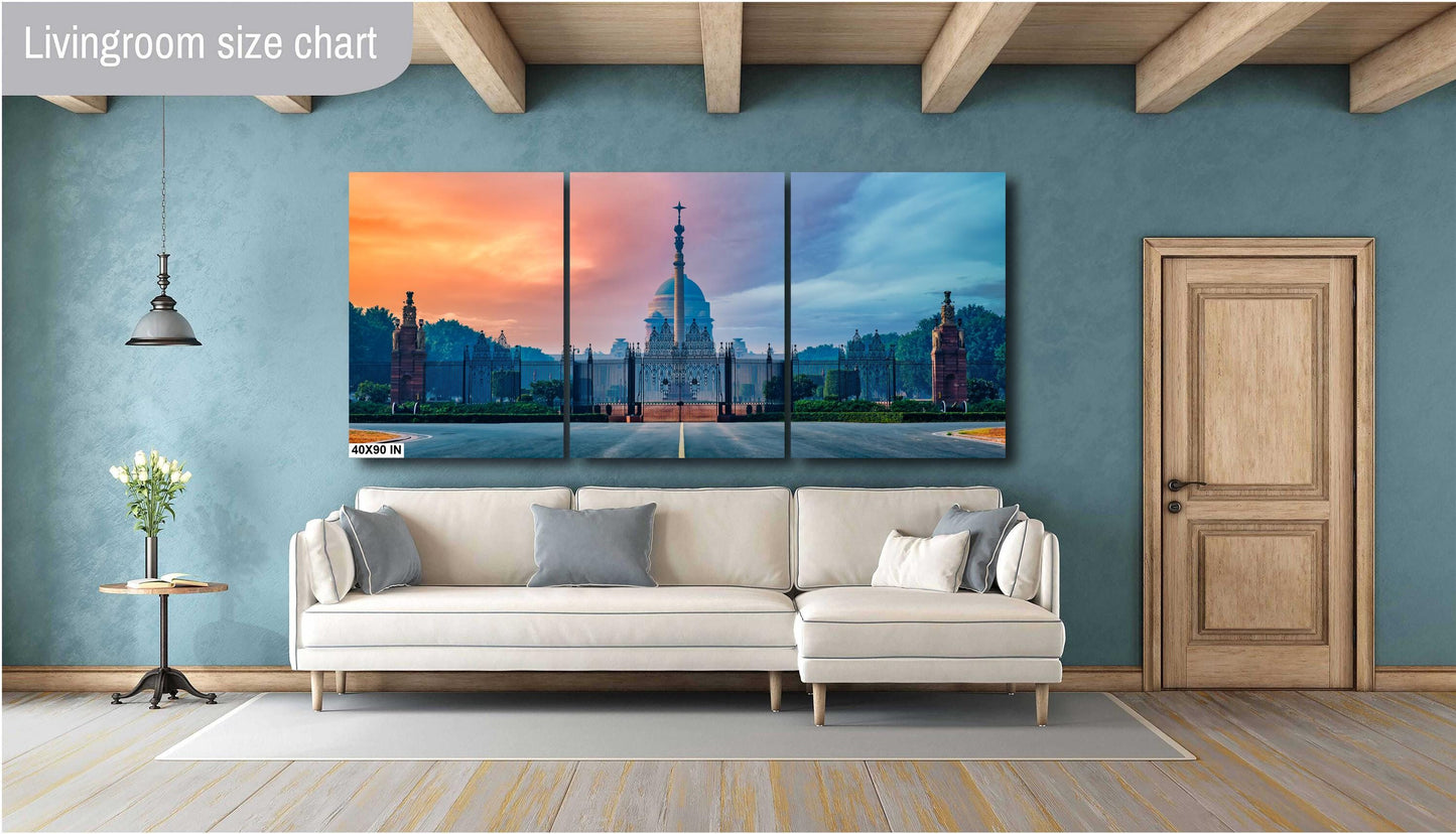 Indian palace photo, Rashtrapati Bhavan art, India travel print, New Delhi photography, sunrise architecture, golden hour palace, Indian history decor, palace print, heritage India art, domed building wall art, , India fine art, majestic India