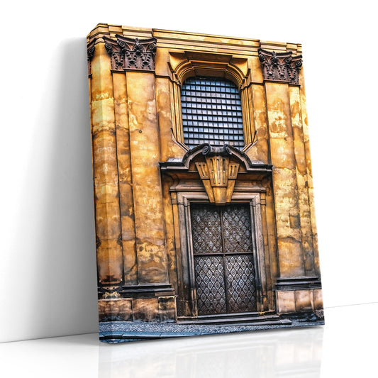 Prague door photo, Art Deco door print, European architecture art, Travel photography print, Vintage door wall art, Fine art door print, Golden door wall art, Prague photography, Old world architecture, Art Deco home decor, Classic European doors