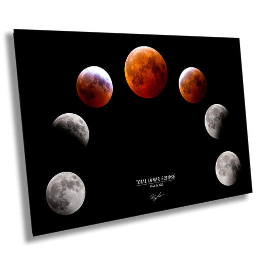 blood moon eclipse, full moon photography, total lunar eclipse, night sky print, celestial wall art, lunar phases print, astrophotography print, rare moon photo, eclipse sequence art, moon transformation, space decor print, cosmic photography, moon collector's edition