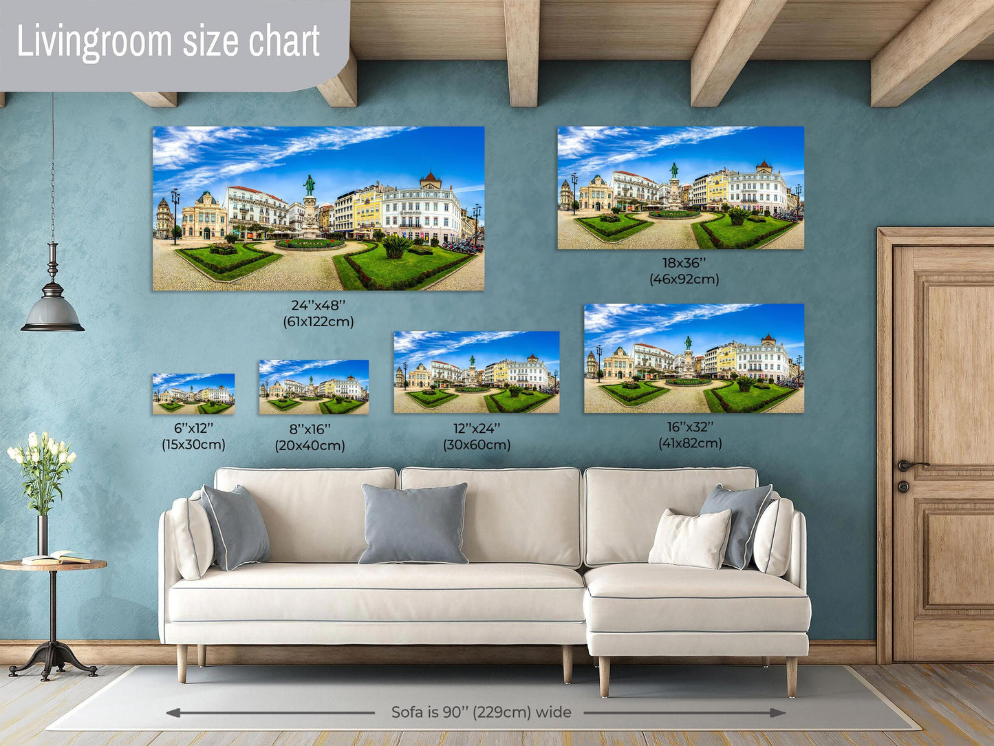 Coimbra Portugal print, Coimbra panoramic photo, Portugal cityscape art, Portugal town, Coimbra travel art, old town photography, Portuguese street photo, panoramic city print, fine art, Coimbra main square, European cityscape decor