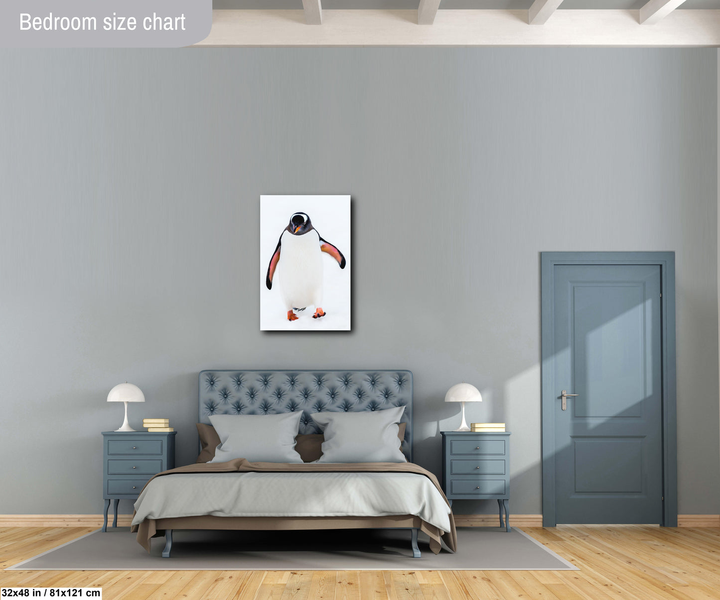 Gentoo Penguin Portrait, White Snow, Wildlife Photography, Antarctic Nature Art, Bird Wall Print, Travel Photography, Fine Art Prints