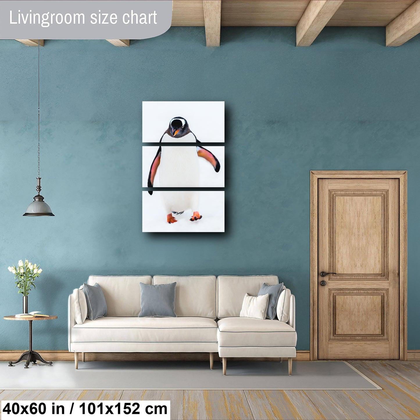 Gentoo Penguin Portrait, White Snow, Wildlife Photography, Antarctic Nature Art, Bird Wall Print, Travel Photography, Fine Art Prints