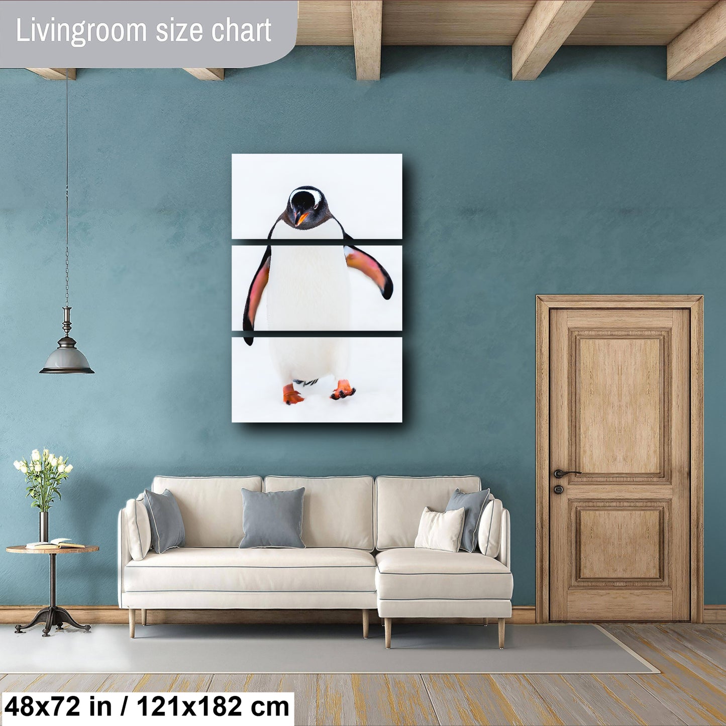 Gentoo Penguin Portrait, White Snow, Wildlife Photography, Antarctic Nature Art, Bird Wall Print, Travel Photography, Fine Art Prints