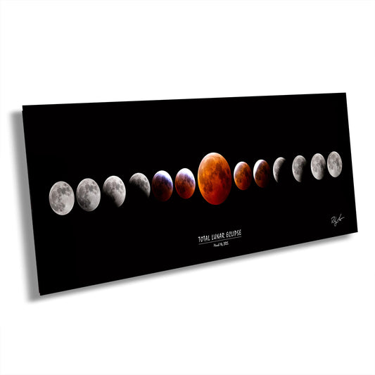 blood moon eclipse, full moon photography, total lunar eclipse, night sky print, celestial wall art, lunar phases print, astrophotography print, rare moon photo, eclipse sequence art, moon transformation, space decor print, cosmic photography, moon collector's edition