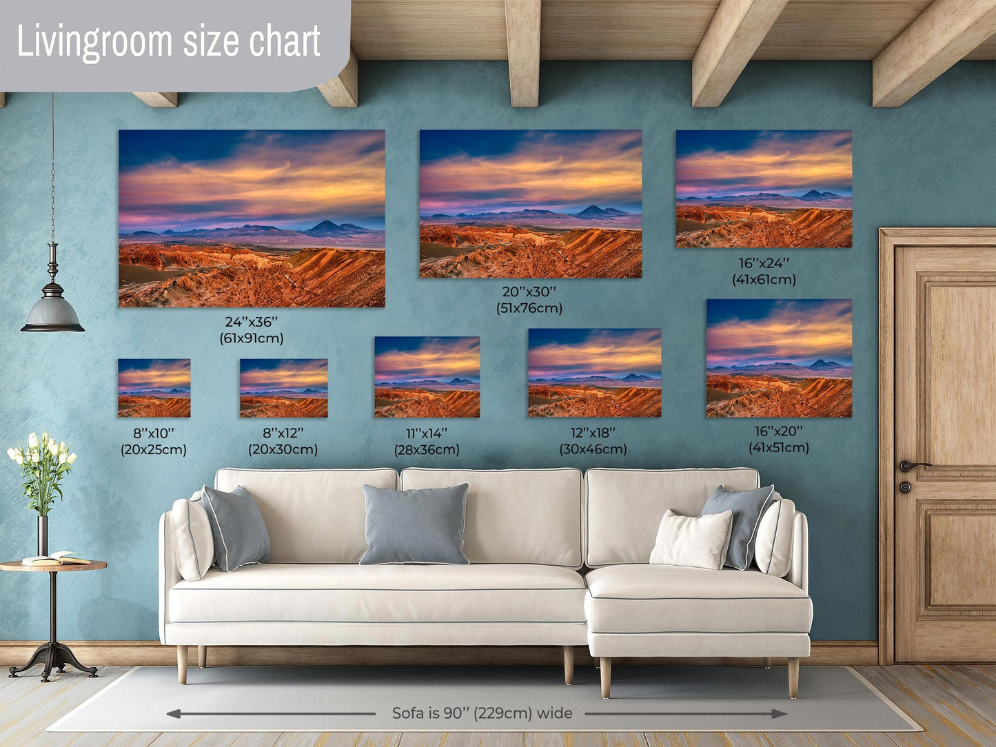 Atacama desert print, Chile landscape photo, volcanic landscape art, sunset desert photography, travel photography wall art, red rock mountains print, dramatic sky photography, nature photography print, high desert decor, South America wall art, golden hour landscape, mountain range photography, epic landscape print