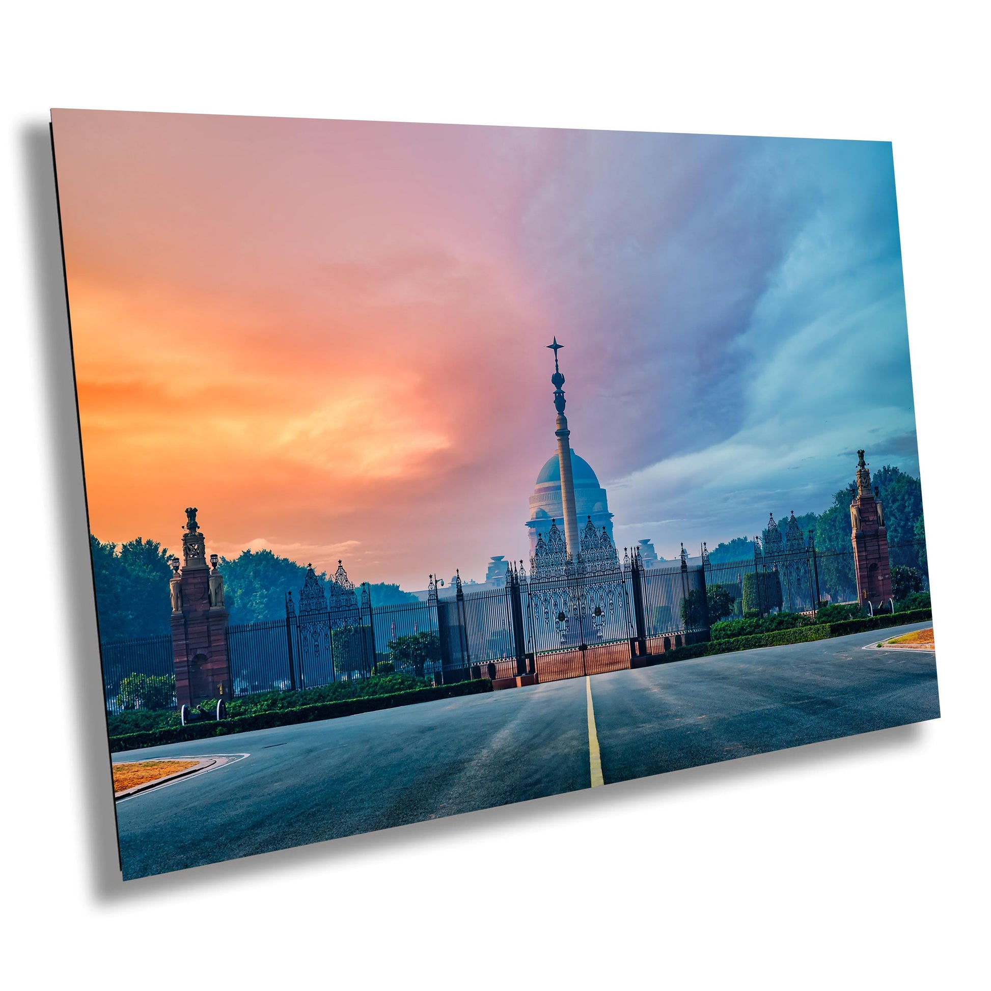 Indian palace photo, Rashtrapati Bhavan art, India travel print, New Delhi photography, sunrise architecture, golden hour palace, Indian history decor, palace print, heritage India art, domed building wall art, , India fine art, majestic India