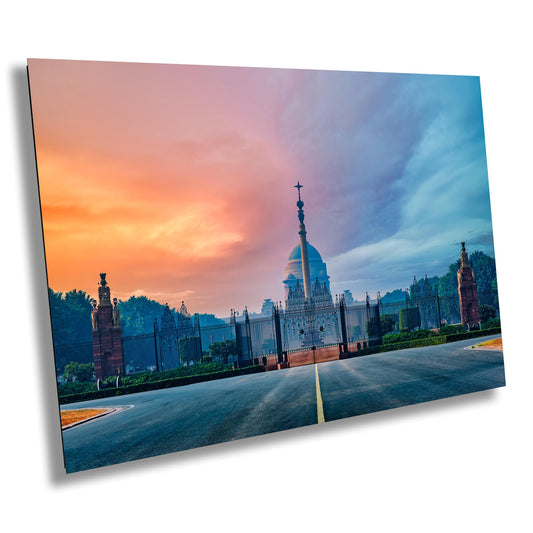 Indian palace photo, Rashtrapati Bhavan art, India travel print, New Delhi photography, sunrise architecture, golden hour palace, Indian history decor, palace print, heritage India art, domed building wall art, , India fine art, majestic India