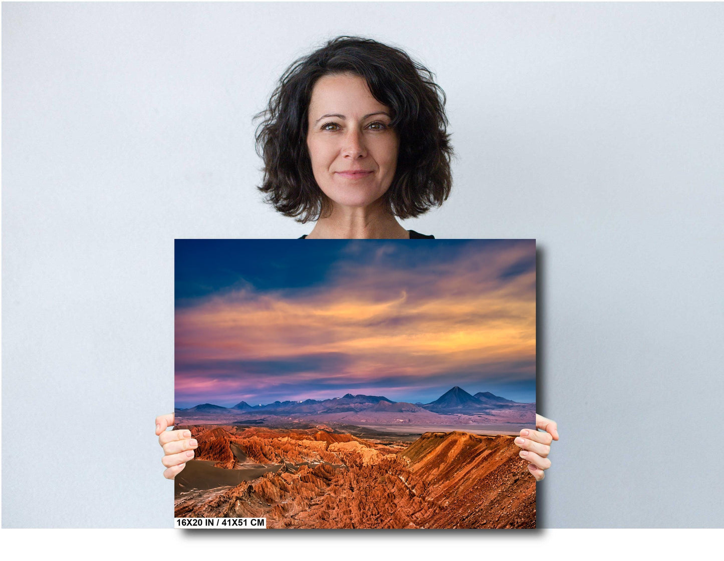 Atacama desert print, Chile landscape photo, volcanic landscape art, sunset desert photography, travel photography wall art, red rock mountains print, dramatic sky photography, nature photography print, high desert decor, South America wall art, golden hour landscape, mountain range photography, epic landscape print