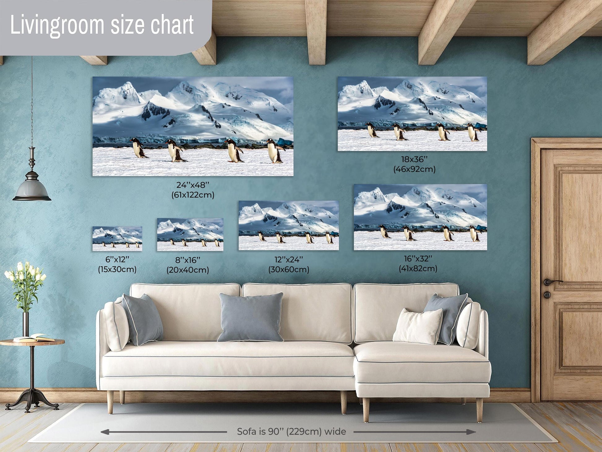 antarctica penguin photo, antarctic landscape art, glacier photography print, penguins wall art, wildlife photography decor, antarctica travel print, icy mountain landscape, snowy wildlife art, beatles inspired photo, antarctica expedition art, penguins walking print, frozen nature print, majestic ice scenery