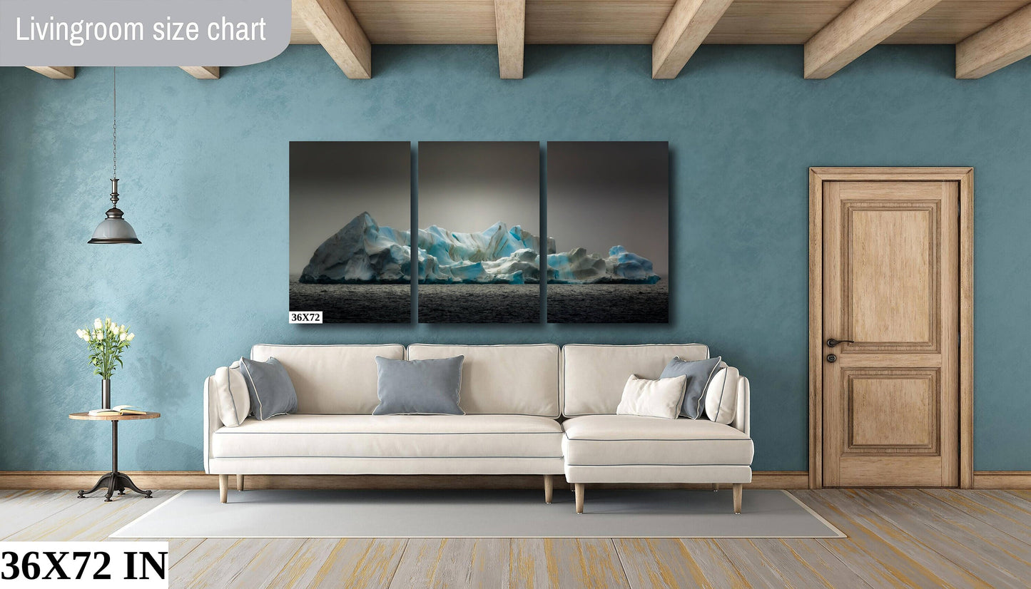 Iceberg Canvas Print, Antarctic Photography,  Blue Photo Art, Canvas Wall Art, Gift, Fine Art Iceberg Photography, Nature Photography