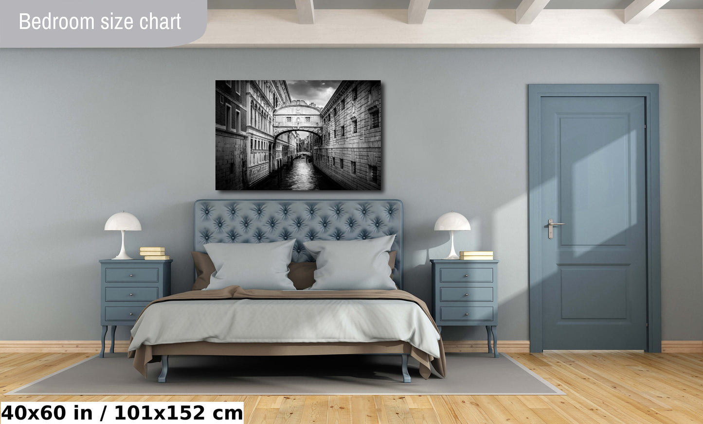 Venice Bridge of Sighs, Venice Photography, Fine Art Print, Italy Landscape, Black and White, Water Reflection, Travel Wall Art, Prison