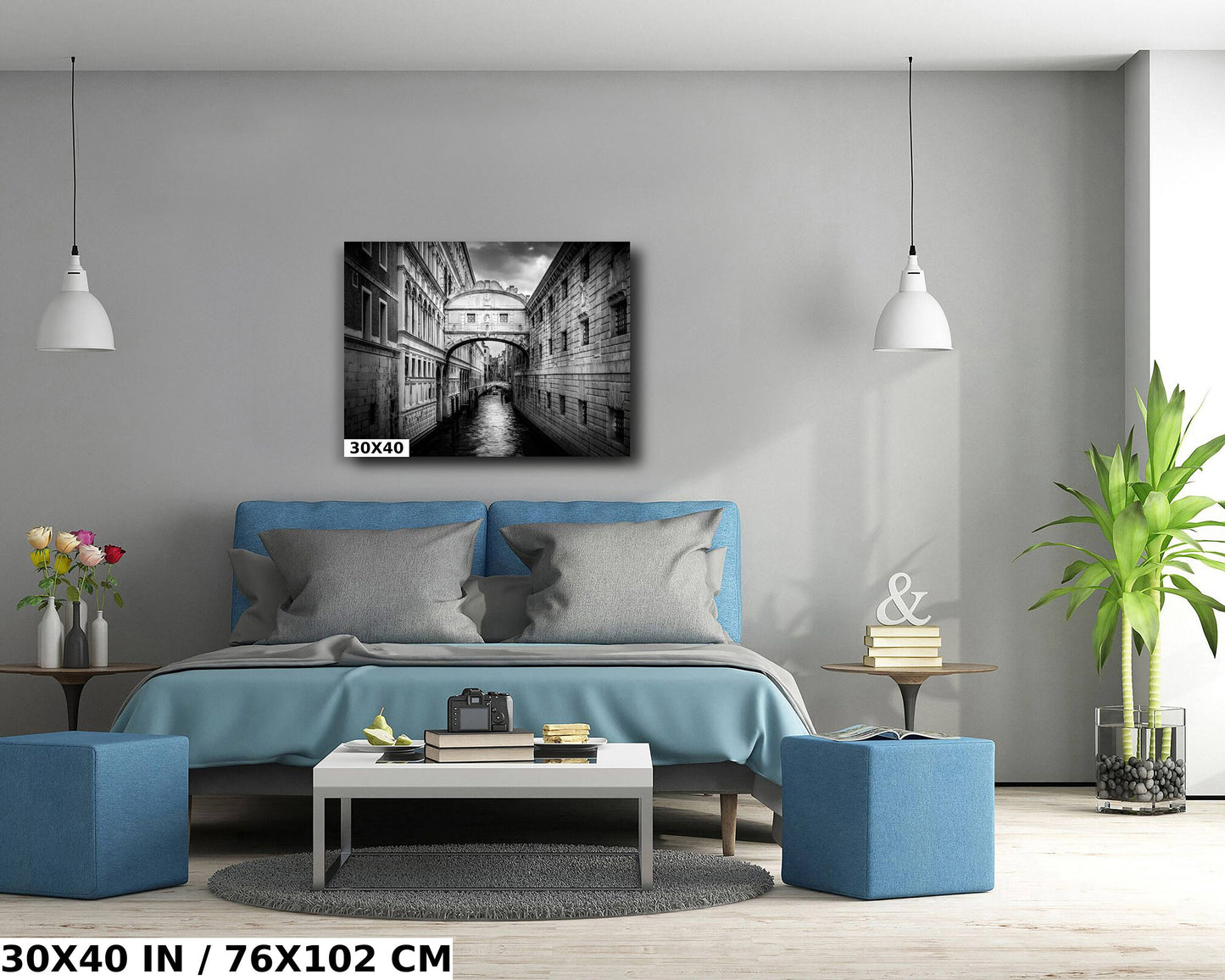 Venice Bridge of Sighs, Venice Photography, Fine Art Print, Italy Landscape, Black and White, Water Reflection, Travel Wall Art, Prison