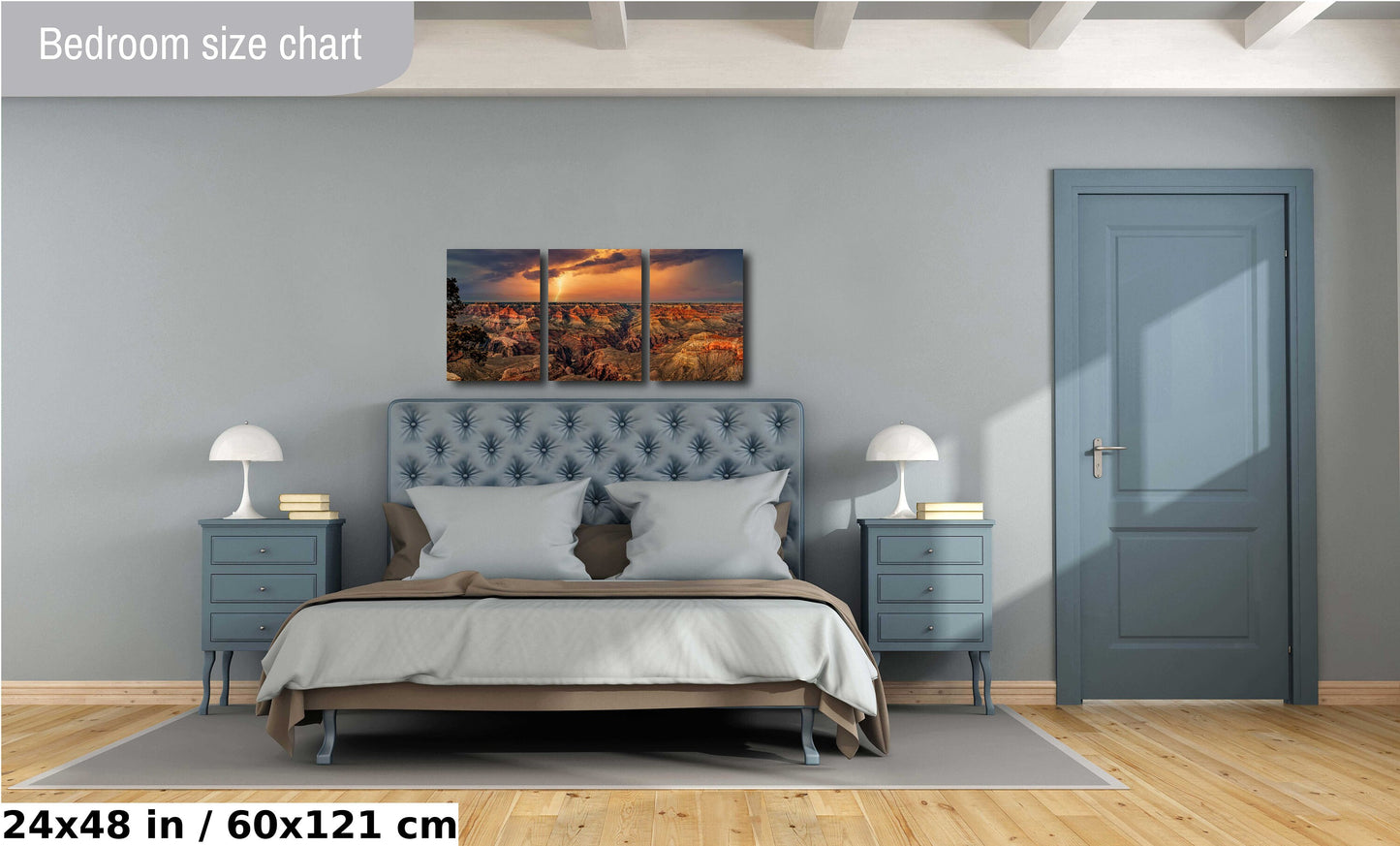 Grand Canyon Lightning, Arizona Art, Red Rock Artwork, Gift, Vibrant Sunset Landscape, Nature Photography Print, Canvas, Metal, Acrylic