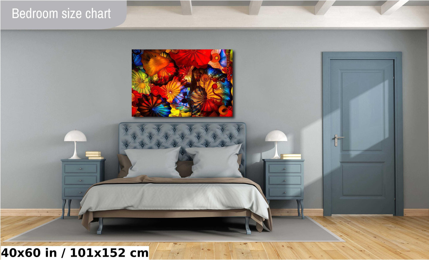 Color Glass Flowers Print, Chihuly Glass Wall Art, Home Decoration, House Warming Gift, Interior Design Ideas, Abstract Art, Urban Art