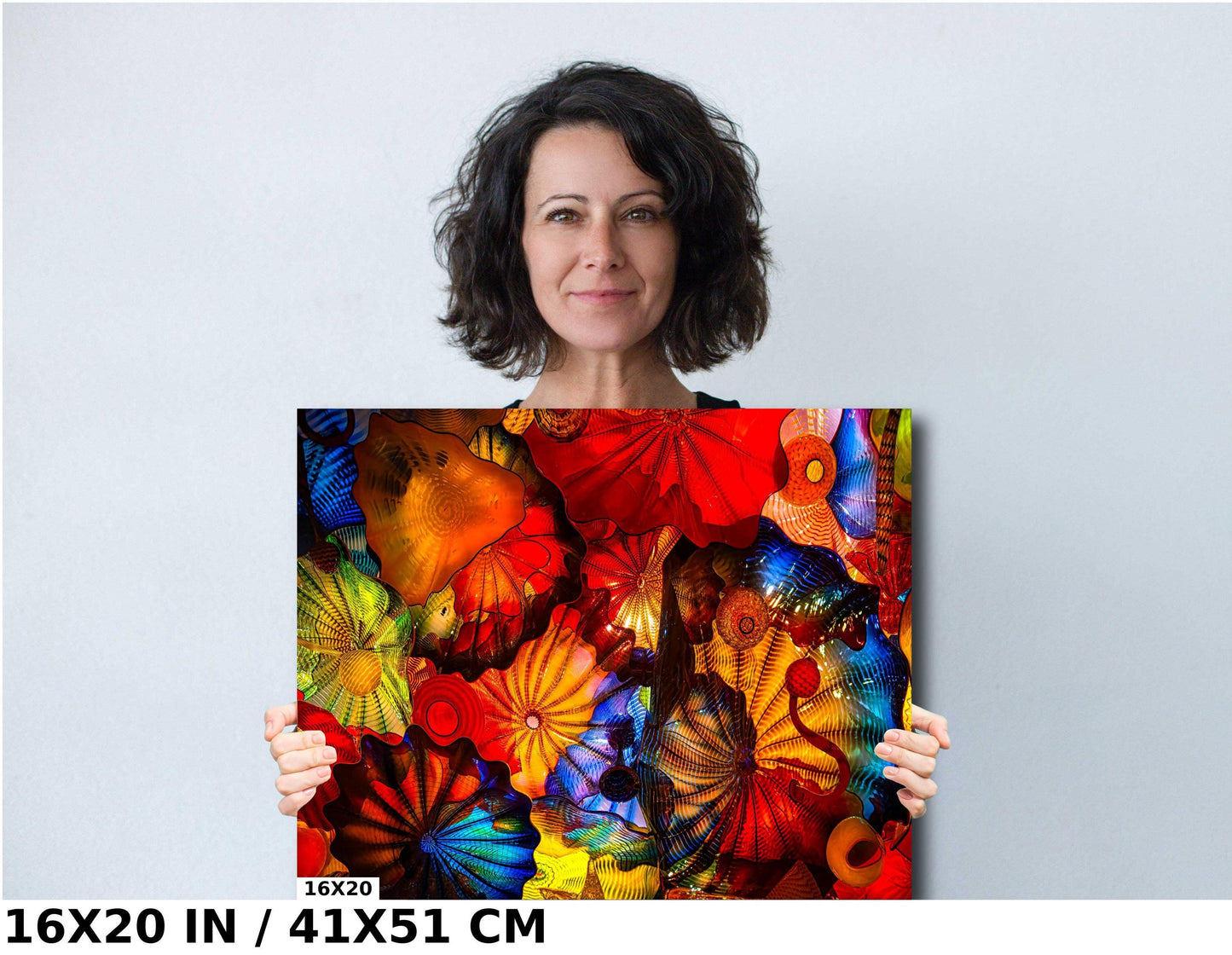 Color Glass Flowers Print, Chihuly Glass Wall Art, Home Decoration, House Warming Gift, Interior Design Ideas, Abstract Art, Urban Art