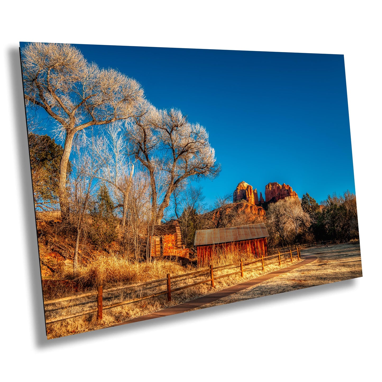 Sedona Cathedral Rock, Arizona Wall Art Canvas Print, Sonoran scenic landscape, Old Mill, home art decor, wall decor, nature art