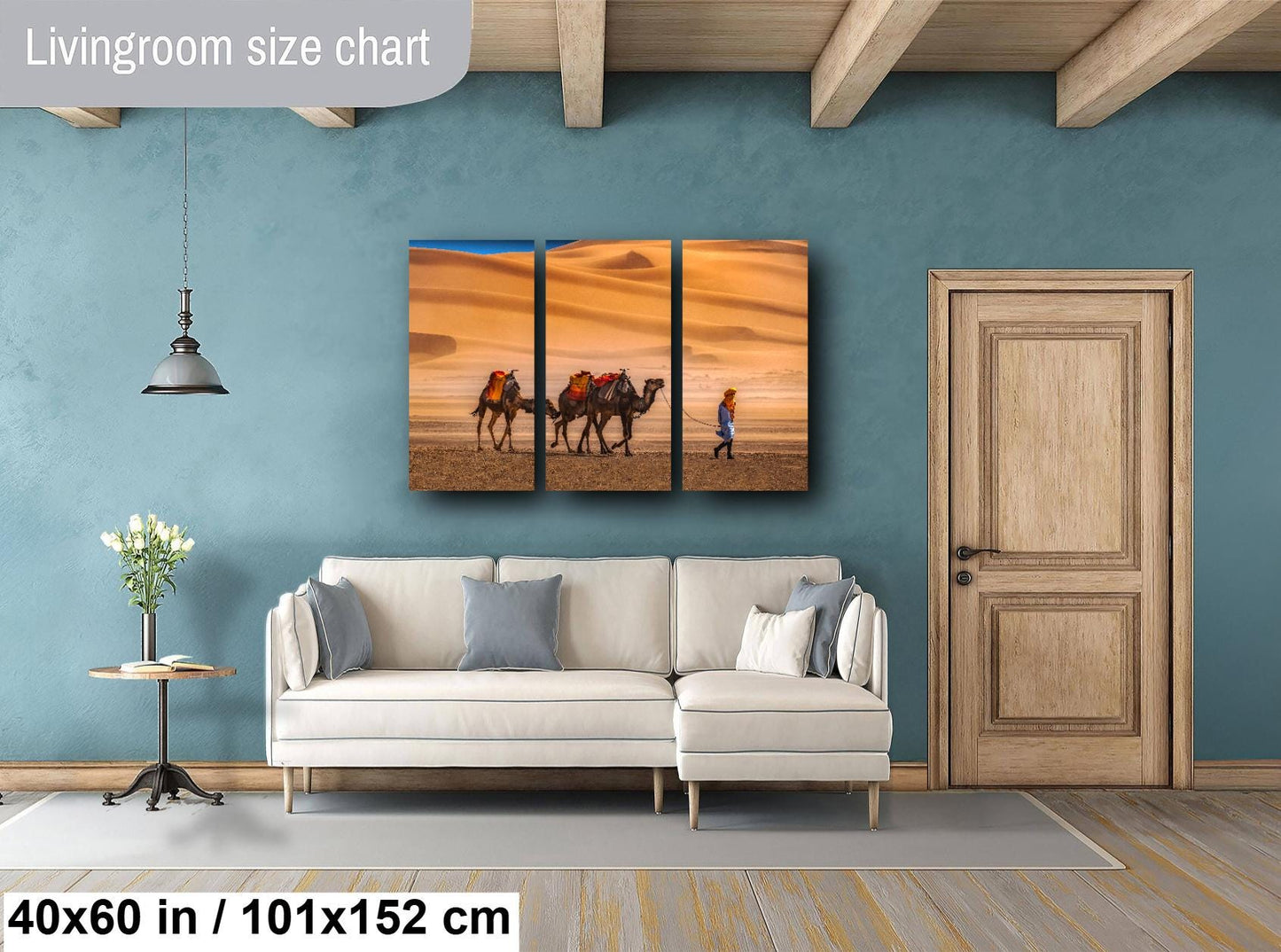 Sahara Desert Canvas Print, Camels, Morocco Photography, Photo Art, Canvas Wall Art, Desert Landscape, Travel Photography