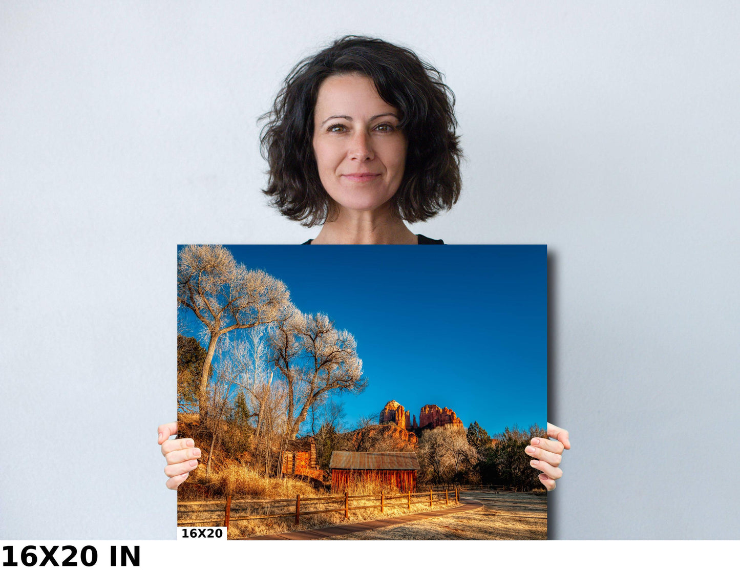 Sedona Cathedral Rock, Arizona Wall Art Canvas Print, Sonoran scenic landscape, Old Mill, home art decor, wall decor, nature art