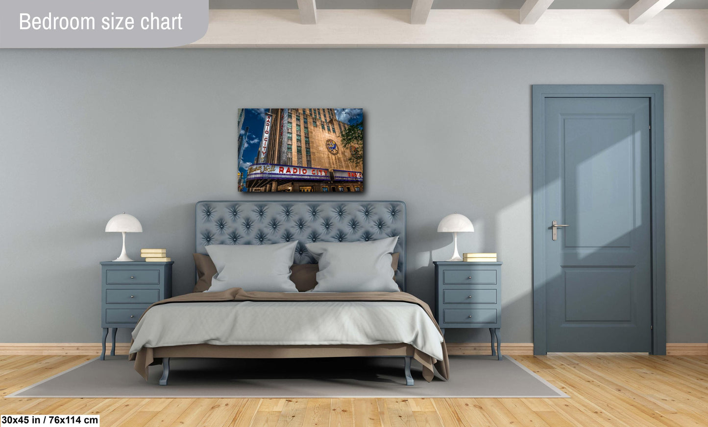 New York Print, Radio City Music Hall, Canvas Wall Art, Cityscape Image, Photo Art, Architecture Art, Modern Wall Decor, Times Square