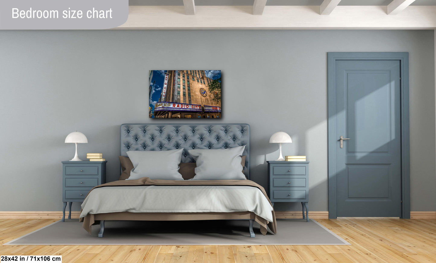 New York Print, Radio City Music Hall, Canvas Wall Art, Cityscape Image, Photo Art, Architecture Art, Modern Wall Decor, Times Square