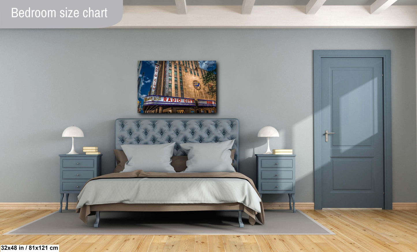 New York Print, Radio City Music Hall, Canvas Wall Art, Cityscape Image, Photo Art, Architecture Art, Modern Wall Decor, Times Square