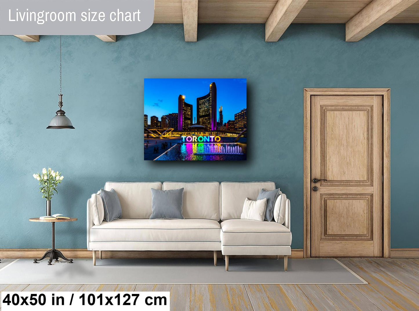 Toronto City Hall at Night, Toronto Skyline, Photo Art, Canvas Print, Home Decor, Canvas Wall Art, Cityscape, Toronto Photography