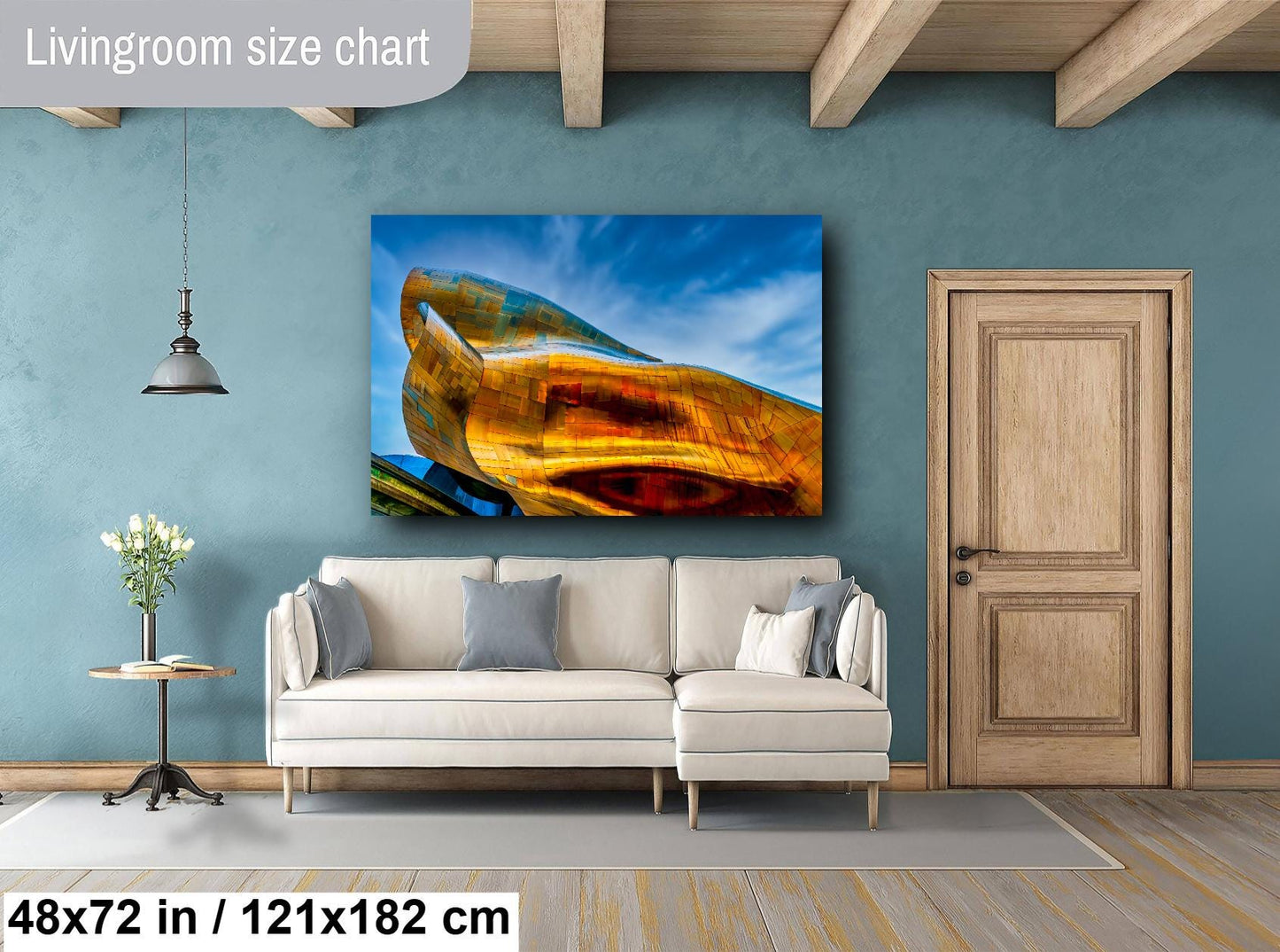 Seattle Skyline Canvas, Pop Culture Museum, Photo Art, Canvas Print, Home Decor, Canvas Wall Art, Fine Art Photography, Architecture