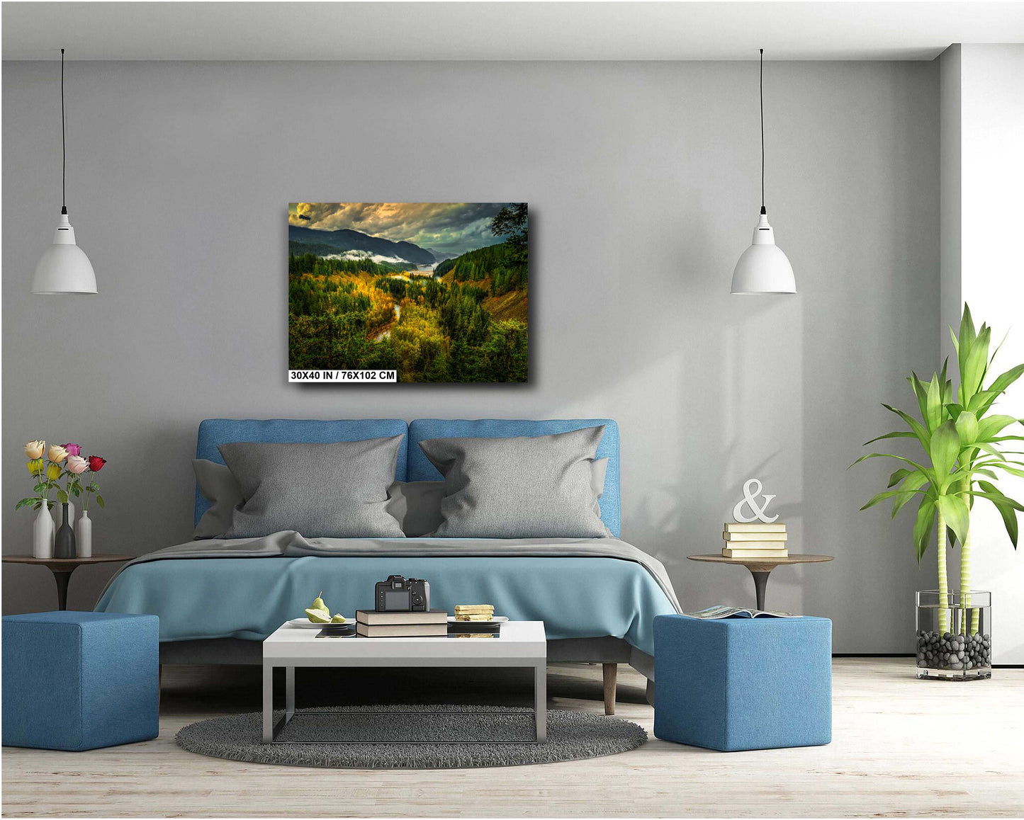Brandywine, Daisy Lake, autumn landscape art, Canadian nature photo, mountain view art, fall foliage wall art, Whistler photography, golden forest scene, nature-inspired decor, serene valley artwork, lake and mountains art, colorful autumn scenery