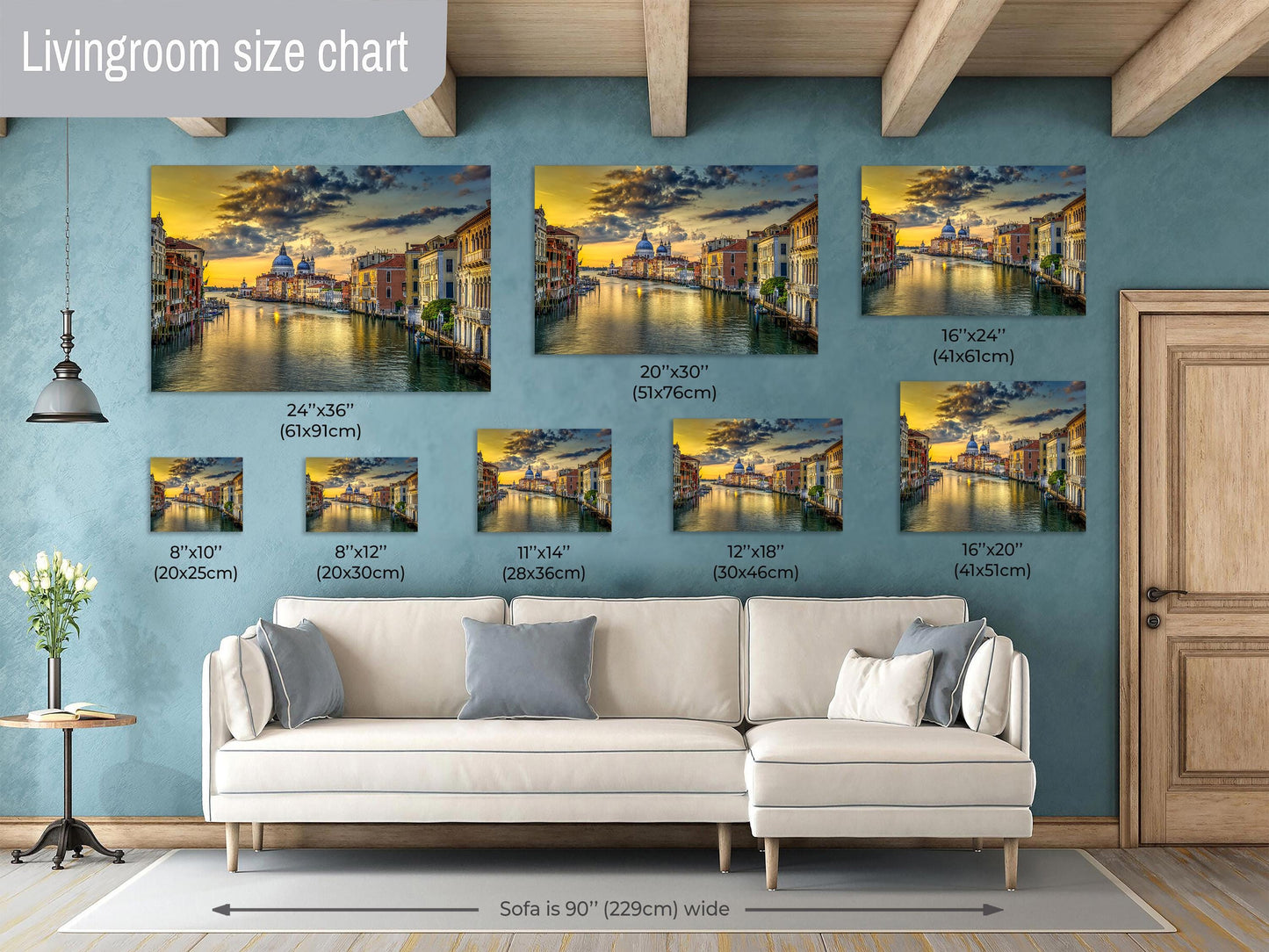 Venice Italy Canvas Print, Italy Photography, Photo Art, Accademia Bridge Photo, Canvas Wall Art, Gift, Anniversary, Modern Art, Sunrise