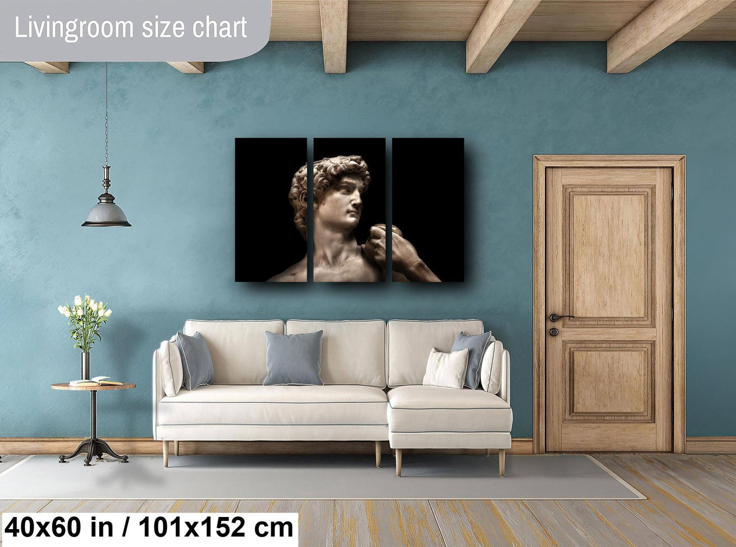 Statue of David Canvas Print, Michelangelo Art, David statue print, Famous Art, Modern Art, Michelangelo David print, paper, acrylic, metal