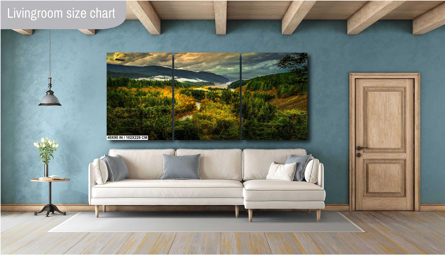 Brandywine, Daisy Lake, autumn landscape art, Canadian nature photo, mountain view art, fall foliage wall art, Whistler photography, golden forest scene, nature-inspired decor, serene valley artwork, lake and mountains art, colorful autumn scenery