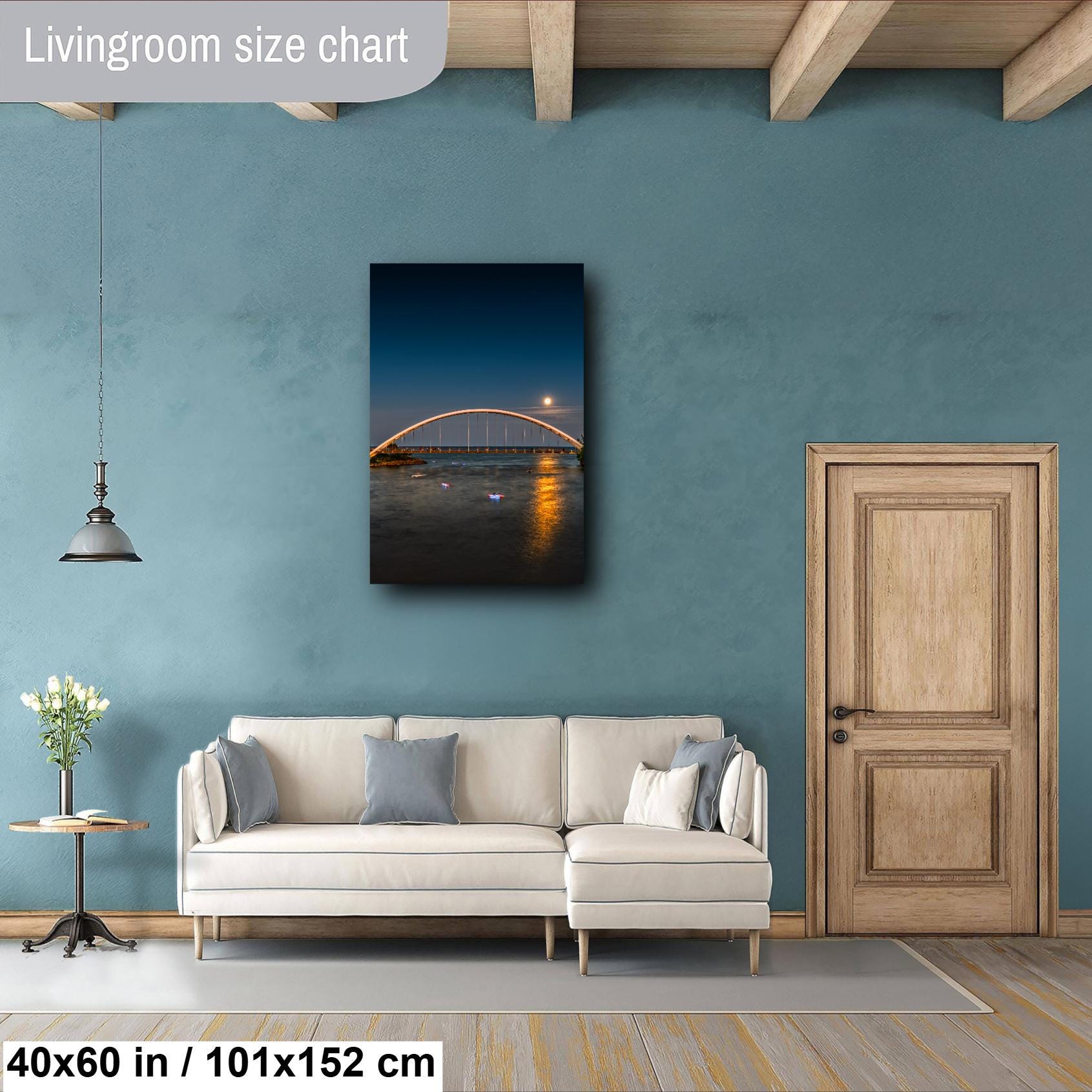 Toronto skyline photo, Humber Bay photography, supermoon reflection print, four seasons wall art, moonlight water photo, Toronto fine art, nature photography print, seasonal landscape print, moon over lake print, kayak photography print, night sky wall art, Toronto landscape, supermoon photography