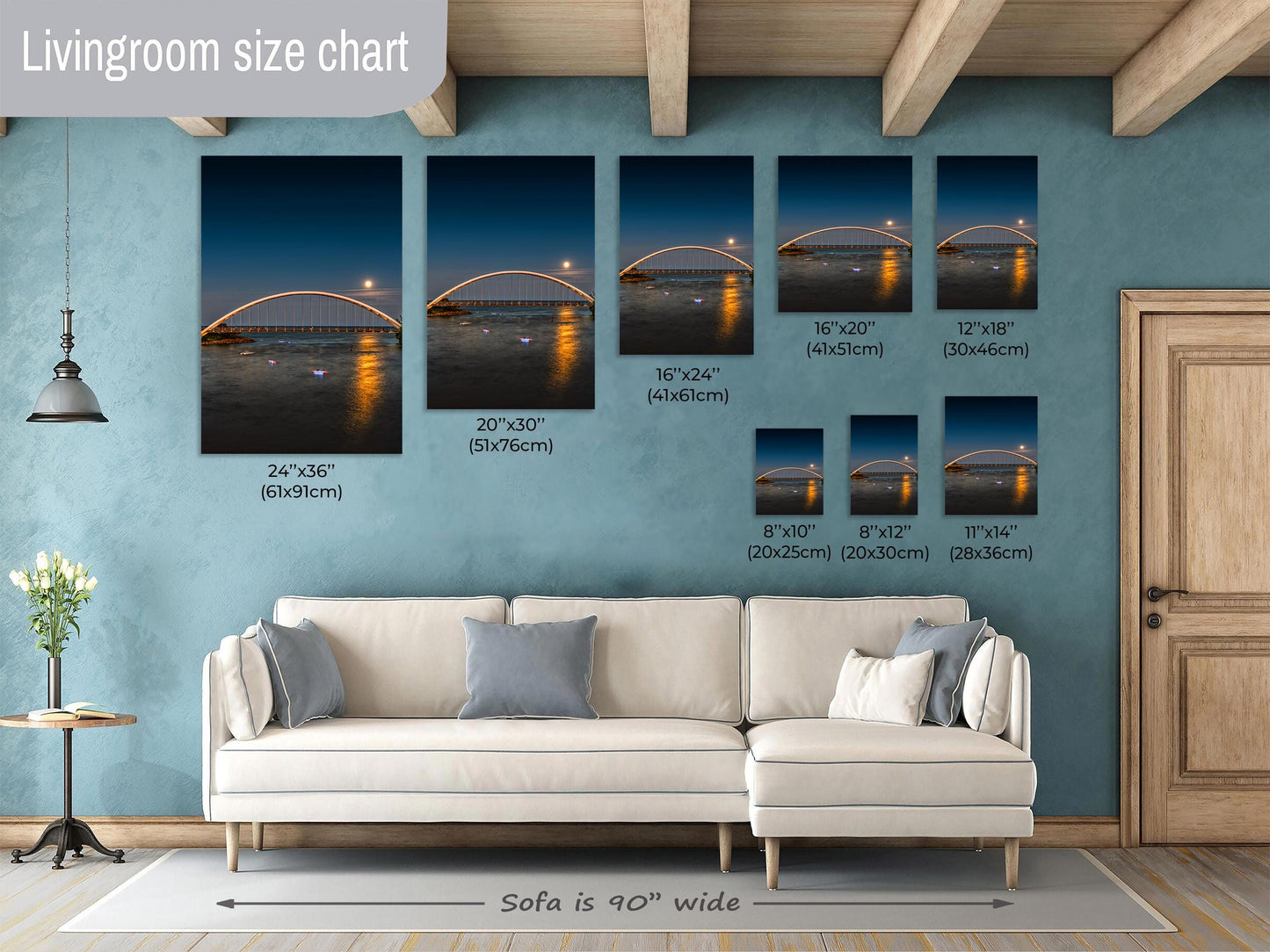 Toronto skyline photo, Humber Bay photography, supermoon reflection print, four seasons wall art, moonlight water photo, Toronto fine art, nature photography print, seasonal landscape print, moon over lake print, kayak photography print, night sky wall art, Toronto landscape, supermoon photography