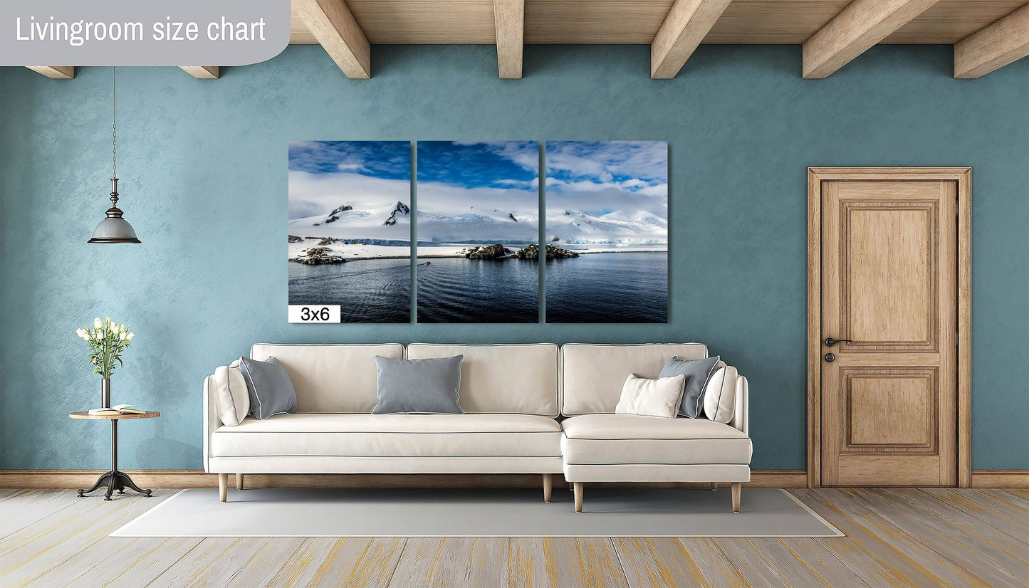 Antarctic Landscape Canvas Print, Antarctic Photography,  Photo Art, Canvas Wall Art, Anniversary Gift, Landscape Photography