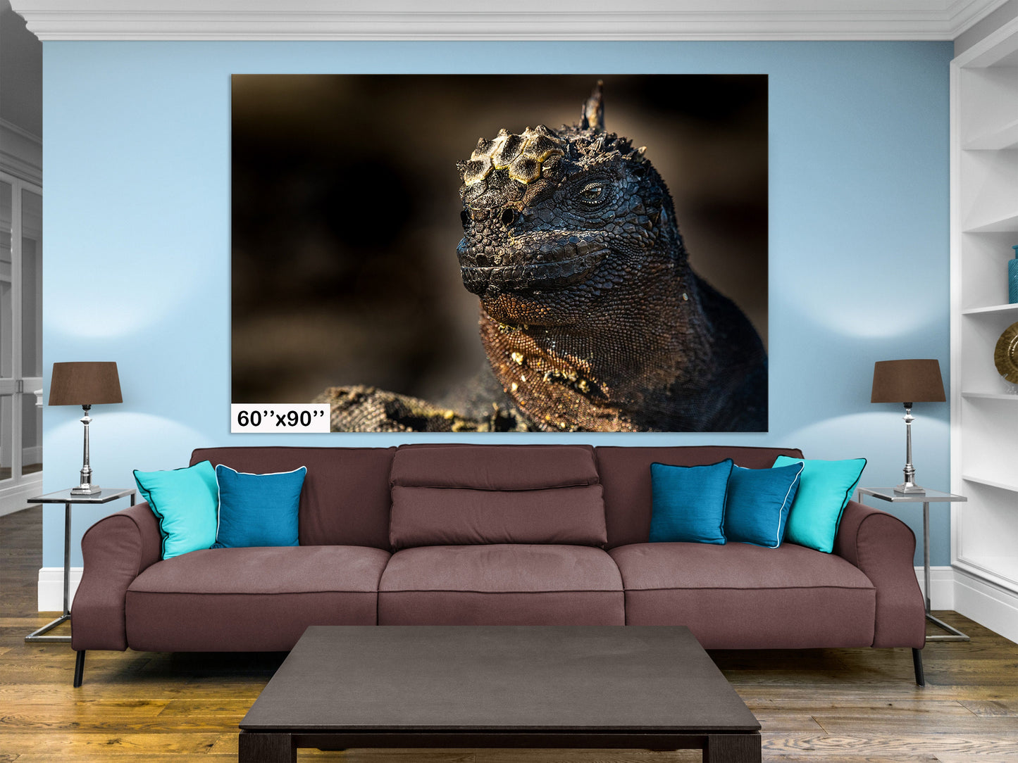 Marine Iguana Canvas Print, Galapagos Islands, Iguana Photography, Canvas Print, Canvas Wall Art, Galapagos Photography, Lizard, Creature