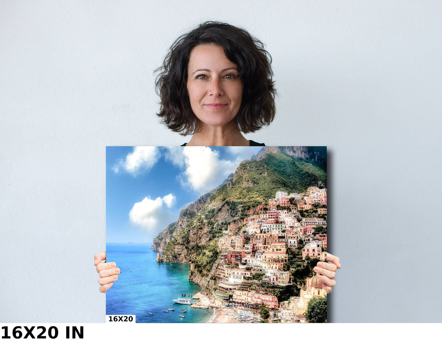 Positano Italy Print on Canvas, Amalfi Coast Photo, Positano Photography, Fine Art, Italy Photography, Beach, Boats