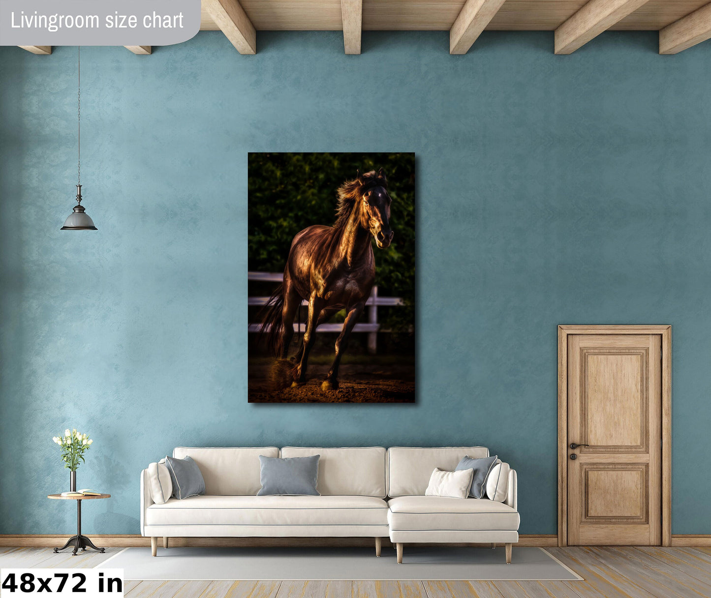 Horse Wall Art, Equine Elegance, Equestrian, Wall Art, photography, Painterly Art, Decor, Canvas Print, Printed Wall Art, Brown Horse Print