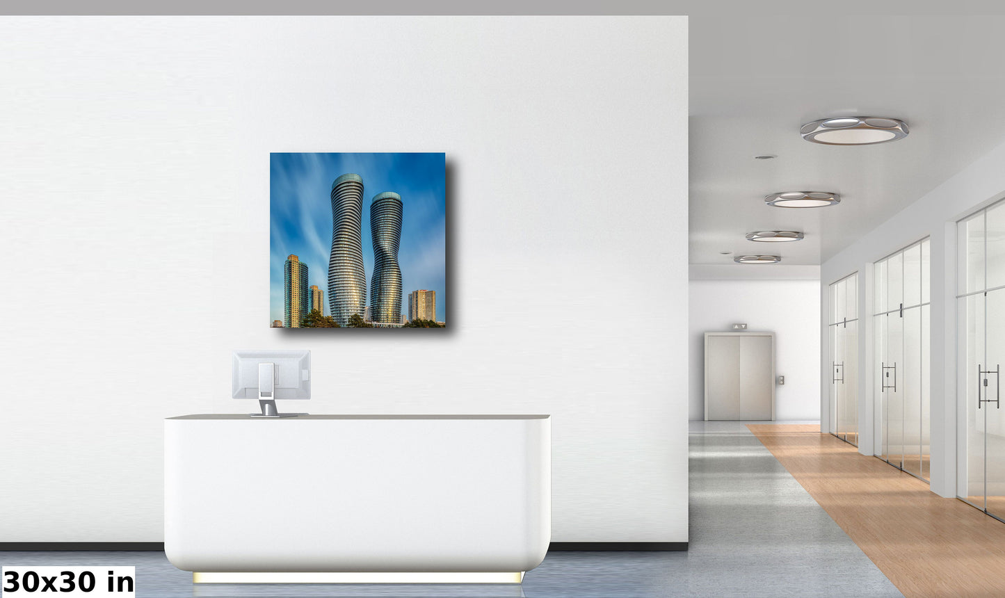 Marilyn Monroe Towers, Absolute Condo, Architecture Canvas, Skyscraper, Canvas Print, Canvas Wall Art, Fine Art Photography, Modern Art