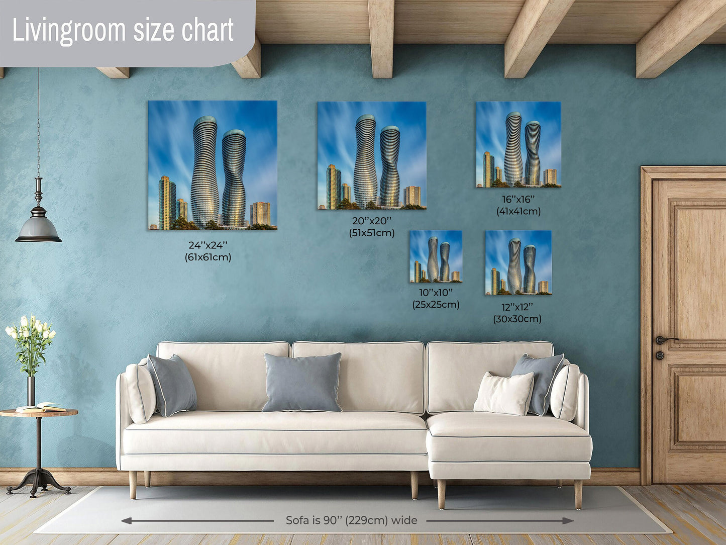 Marilyn Monroe Towers, Absolute Condo, Architecture Canvas, Skyscraper, Canvas Print, Canvas Wall Art, Fine Art Photography, Modern Art