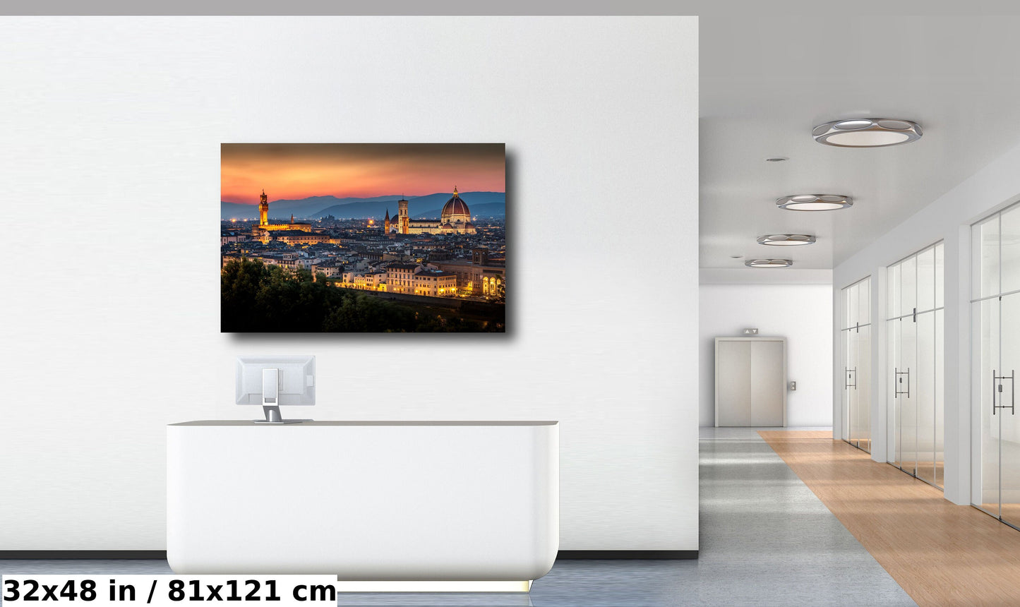 Florence Italy Canvas Art, Duomo Florence Photo, Gift, Vibrant Sunset Cityscape, Tuscany Souvenir Canvas Print, Italy Travel Art, Italy art