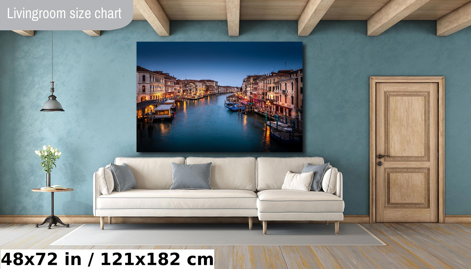 Venice Dawn, Grand Canal, Italy Wall Art, Gondola, Rialto Bridge, Venetian, Travel Photography, Cityscape, Blue Hour, Waterscape, Romantic Decor, Twilight, UNESCO, Pastel Sky, Reflection