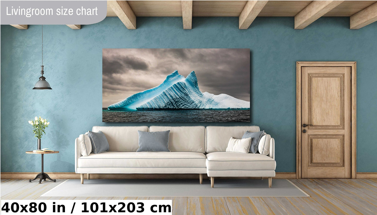 Iceberg Wall Art, Antarctic Photography, Artic Art, Blue Iceberg Print, Ocean Photography, Nature Photography, Ocean, Travel Photography